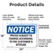 Signmission Prices Subject To Change According To The, 24 in W x Rectangle, Plastic OS-2PACK-NS-P-1824-L-17799 - alternate 4
